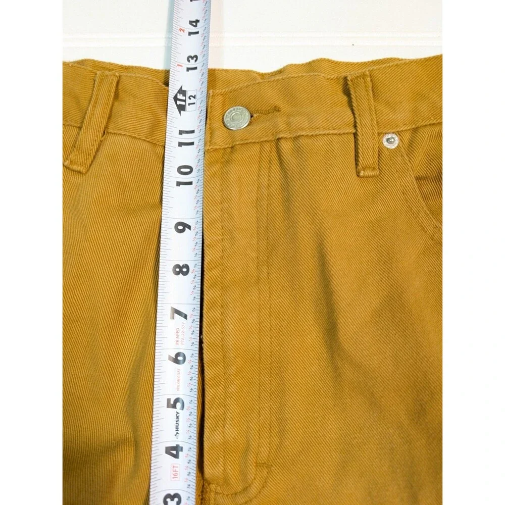 Vtg Jordache Relaxed Fit Denim Jeans 38x36 (36x35) Mustard Brown Deadstock Y2K